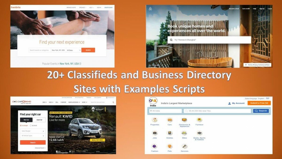 Difference of Online Classifieds and Business Directory with 20+ Live Examples and Scripts! 4